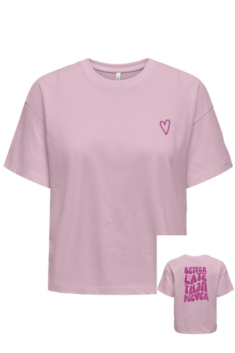 Only onl30 happy life s/s boxy tee cs jr